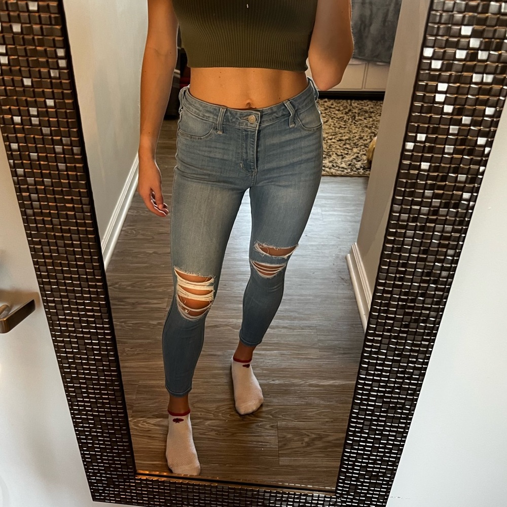 Hollister High-Rise Jean Leggings - Light Wash